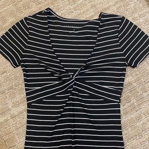 Stripe Top With Knot